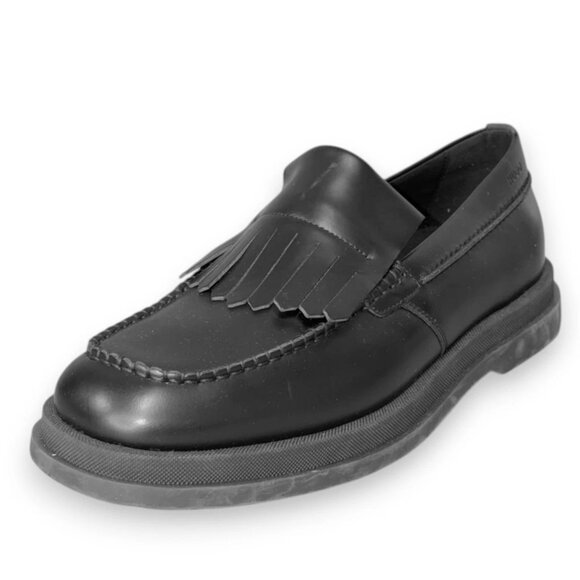 HUGO Chaol Mocc Men's Loafers Black Leather Slip-On US 9 (UK 8 EU 42) MSRP $232 - Picture 1 of 4